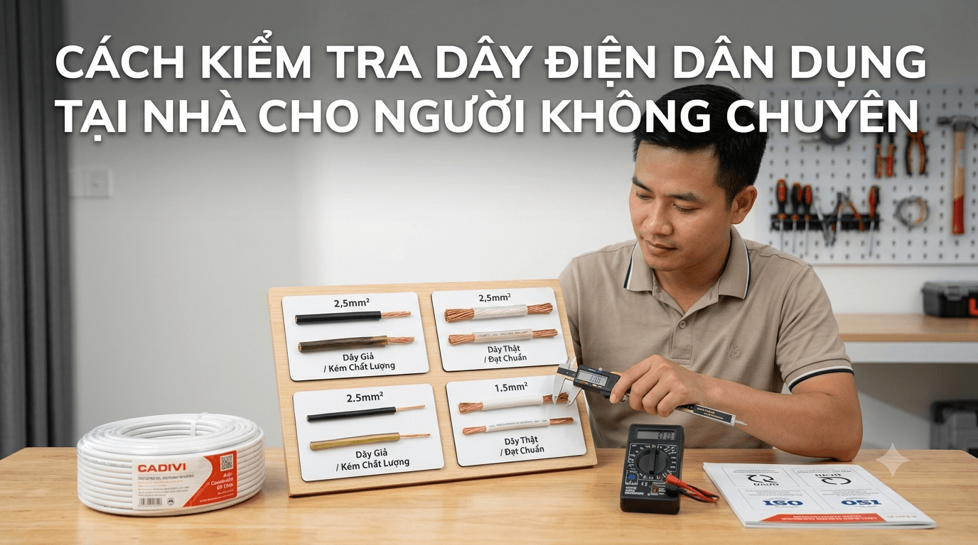 Cách Kiểm Tra Dây Điện Dân Dụng Tại Nhà Cho Người Không Chuyên 1 Kiểm tra dây điện dân dụng cho người không chuyên