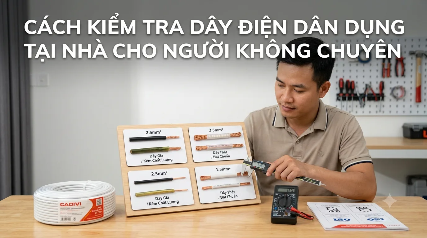 Cách Kiểm Tra Dây Điện Dân Dụng Tại Nhà Cho Người Không Chuyên 1 Kiểm tra dây điện dân dụng cho người không chuyên